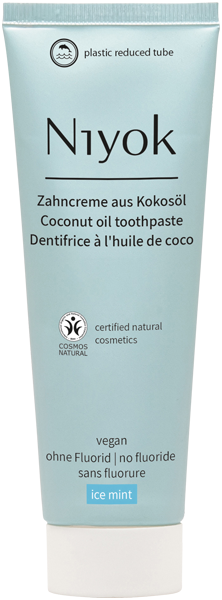 Niyok Zahncreme aus Kokosöl Eisminze